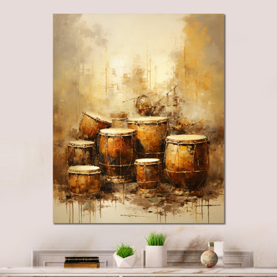 " Drum Drama Earthy Brown I "