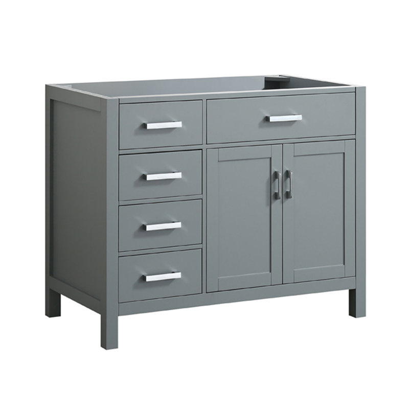 Petrel 42'' Single Bathroom Vanity Base Only, Gray