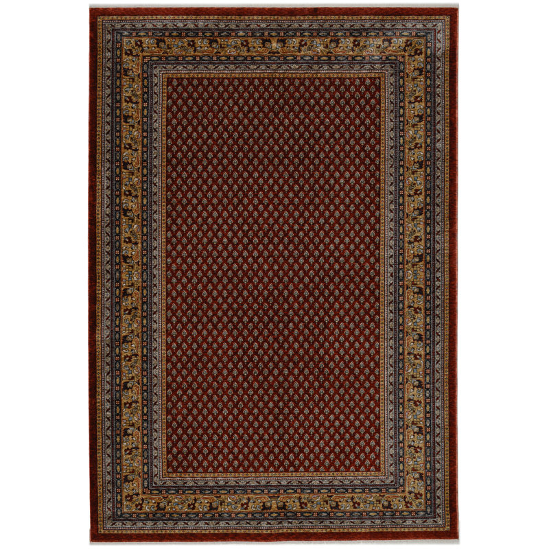Beatrice Mir Oriental Area Rug, Rectangle 40 x 60cm, Red