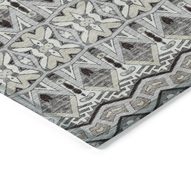 Tapis intérieur / extérieur Maliana, Tapis de couloir 2 pi 3 po x 7 pi 6 po