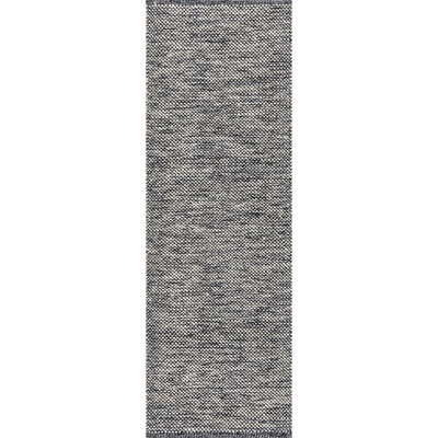 Parnell Eco-Friendly Handmade Tufted Soft Cotton Gray/Black Area Rug