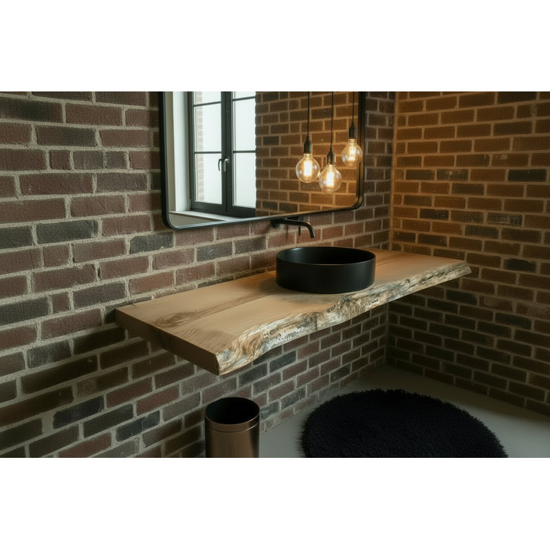 Customizable Live Edge Maple Vanity Top, 20", 36"