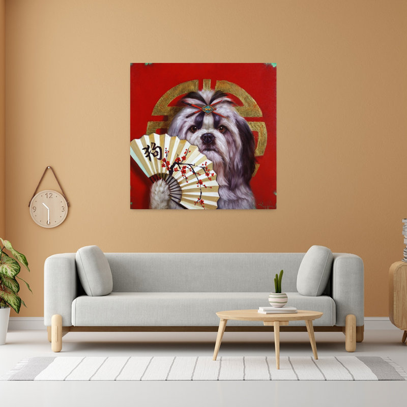 «Eternal Companion Contemporary Dog», art urbain, H 48 po x l 48 po