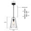 Luminaire suspendu conique à 1 lumière Finnmark
