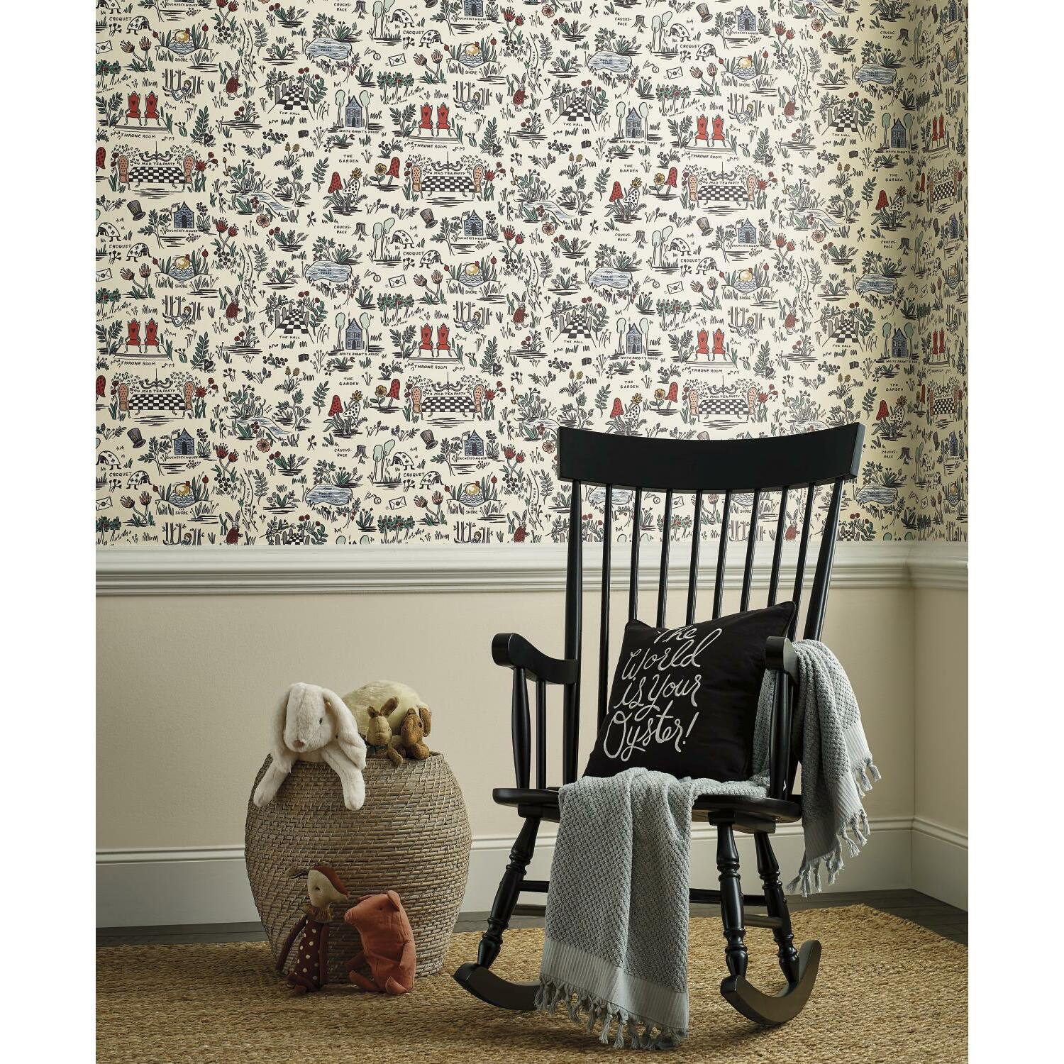 Rifle Paper Co. Wonderland 20' L x 27" W Peel and Stick Wallpaper Roll