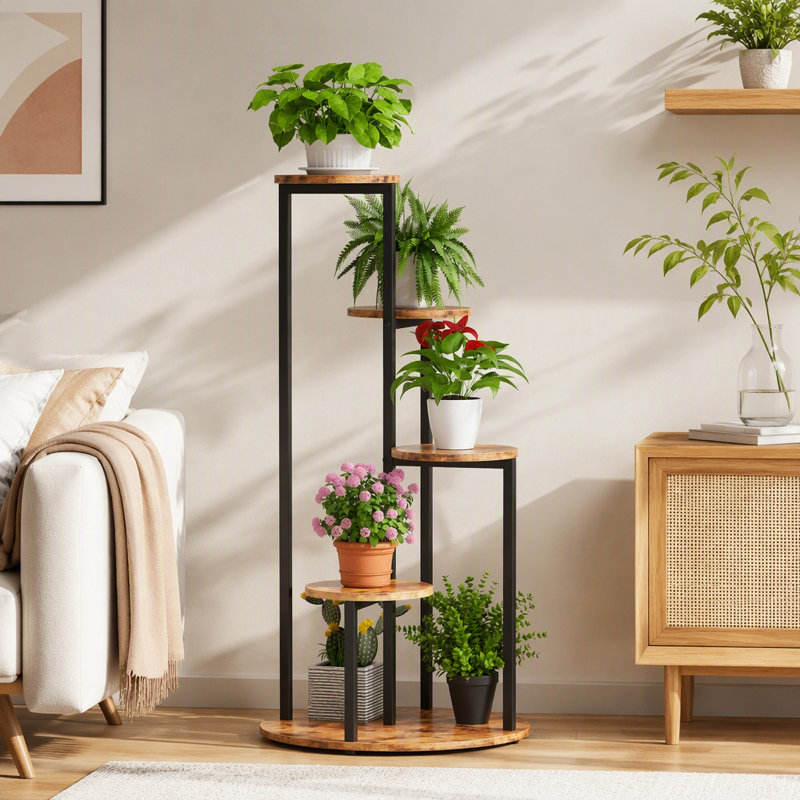 Présentoir botanique d'intérieur à quatre niveaux