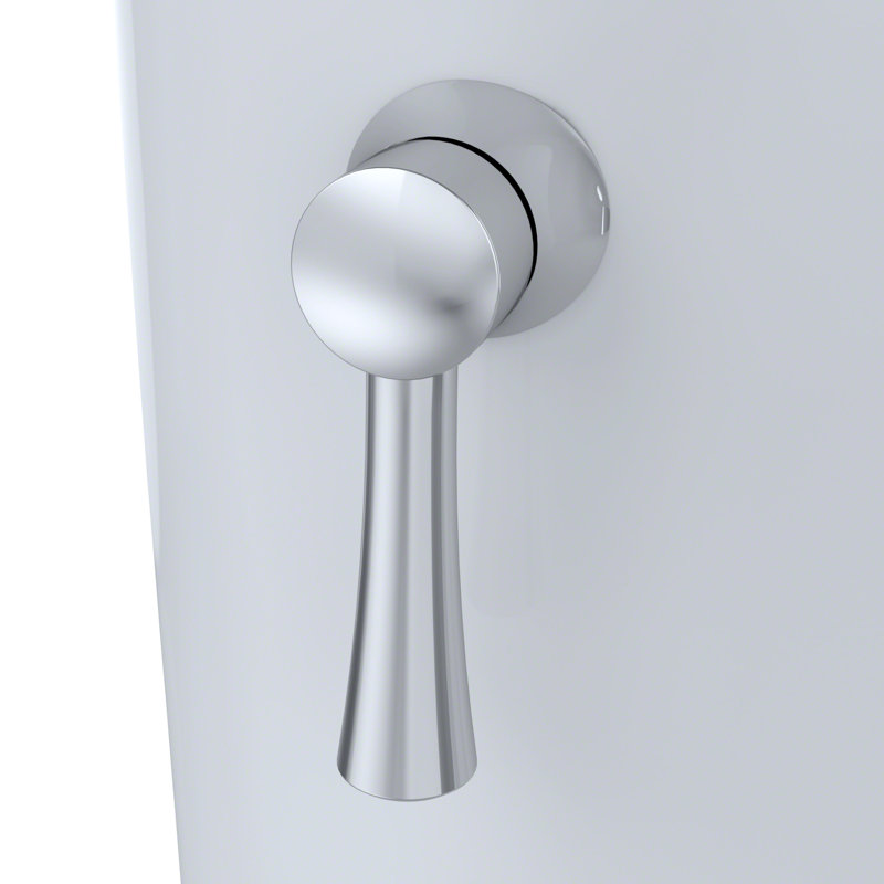 Nexus 1.6 GPF Elongated Two-Piece Toilet (Seat Not Included), Colonial White, Left-Hand