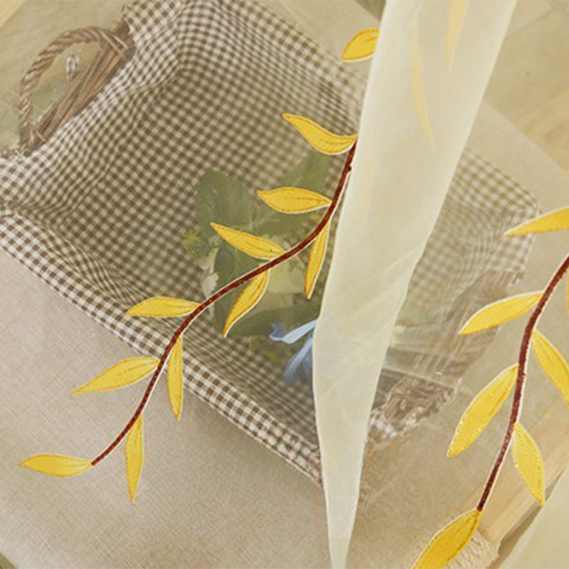 Voilage voilage voilage 55 x 94 po, Yellow