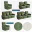  L'ensemble de salon inclinable 2 pièces Sherry comprend un canapé inclinable manuel de 67 po avec console de rangement et un fauteuil inclinable de 34 po-2035502225