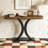 Narrow Entryway Foyer Table with Geometric Base-1031129343