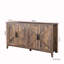 Armoire décorative 4 portes avec 4 portes et 4 tablettes ouvertes -2054167251