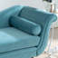 Chaise longue avec accoudoirs à volutes attrayants, assise spacieuse et stable, rembourrage en éponge, coussin confortable, pied en bouleau conique, P 29,21 po x l 69,93 po, H 29,93 po, fauteuil luge classique, siège en mousse haute,-1699704093