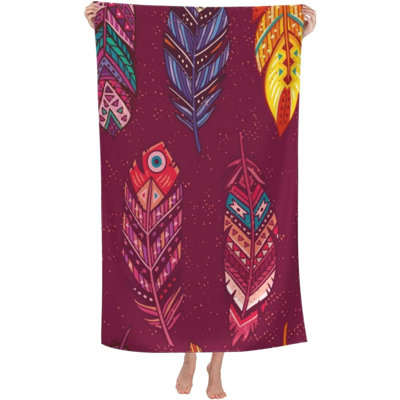 Serviette de bain en microfibre, absorbant ultra doux, serviette de plage, 36 x 72 po