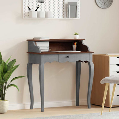 Risborough Writing Desk Solid Reclaimed Wood 31.5" x 15.7" x 36.2"