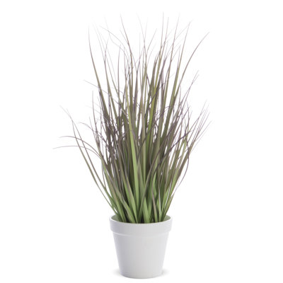 44cm Faux Evergreen Grass in Pot