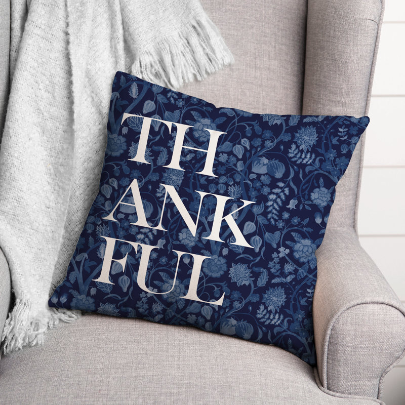  Housse et insert de coussin carré Thankful Floral, 16" x 16"
