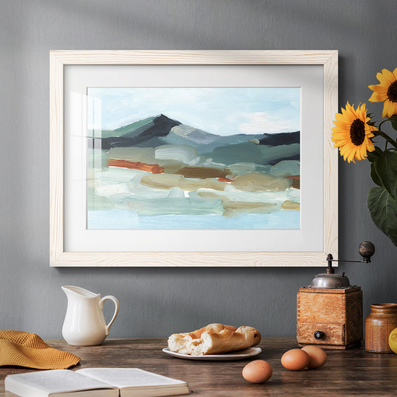 Autumn Mountains I, reproduction d'art encadrée, Blanc, H 22 po x l 32 po x P 1,5 po