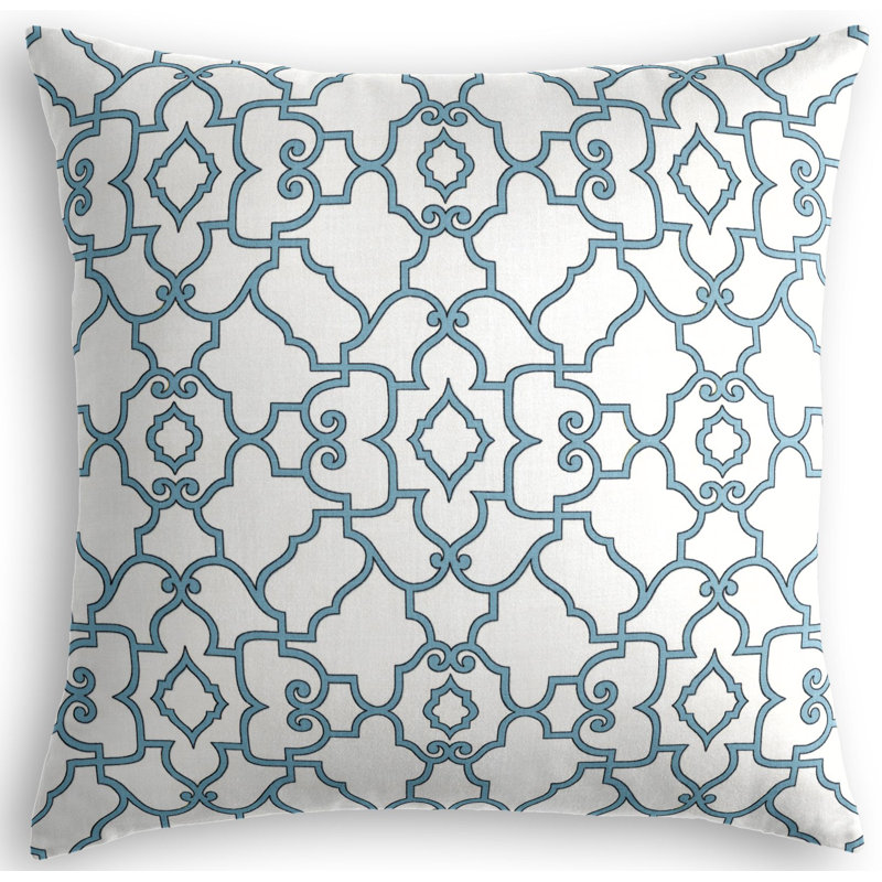 Taj Square Pillow Cover & Insert, 16" x 16", Aquatic