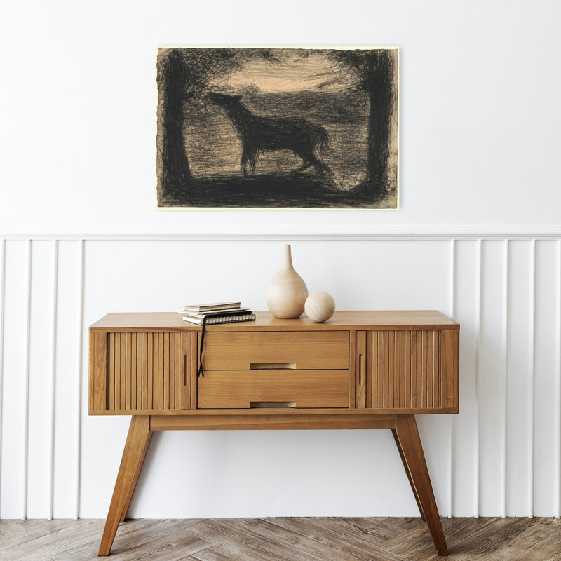 Foal, 1882-83 Impressionist Abstract Contemporary Horse Animal Tree Wall Art Print 1 Piece Wrapped Canvas Wall Art