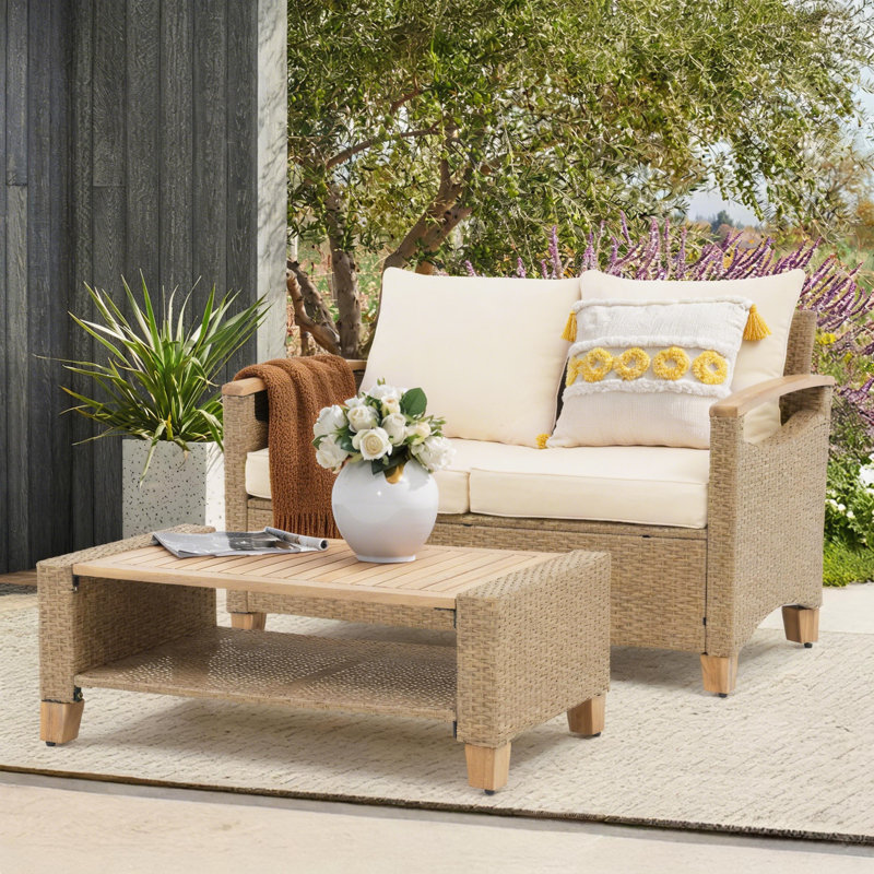  2 Piece Outdoor Seating Group With Cushions