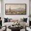 «Warm Desert Cactus Mountain View», images de salon, impression sur toile encadrée, 3 pièces-132209844-132209842