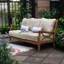 Brunswick 75.5'' Wide Teak Patio Sofa with Cushions-181959264-242604329