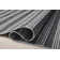 Charlie Striped Hand Loomed Polyester Indoor / Outdoor Area Rug in Black/Gray
