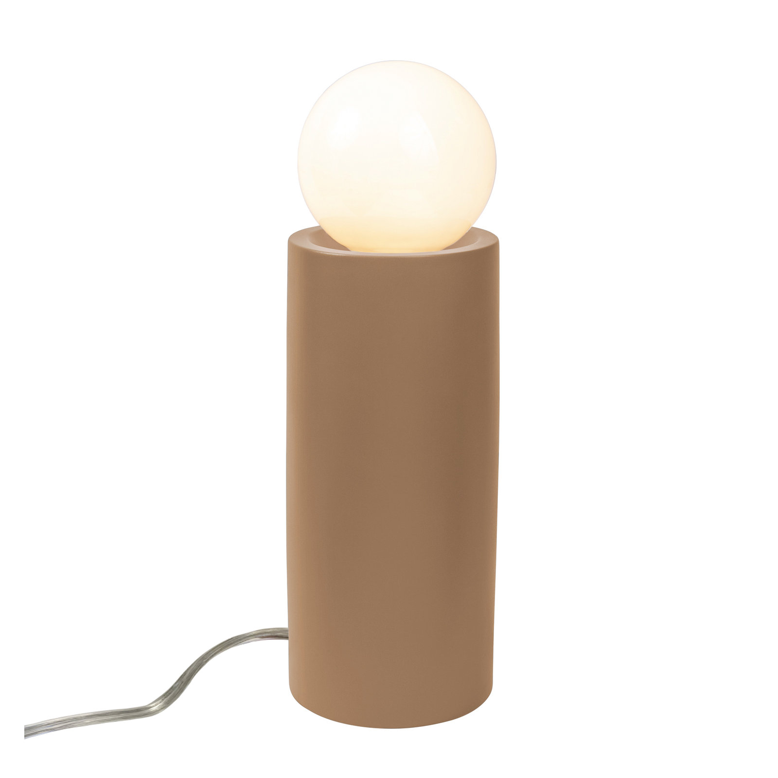 Rachid Ceramic Torchiere Lamp, 16.5" H x 5.5" W x 5.5" D, Adobe