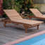Capri Teak Chaise Lounge