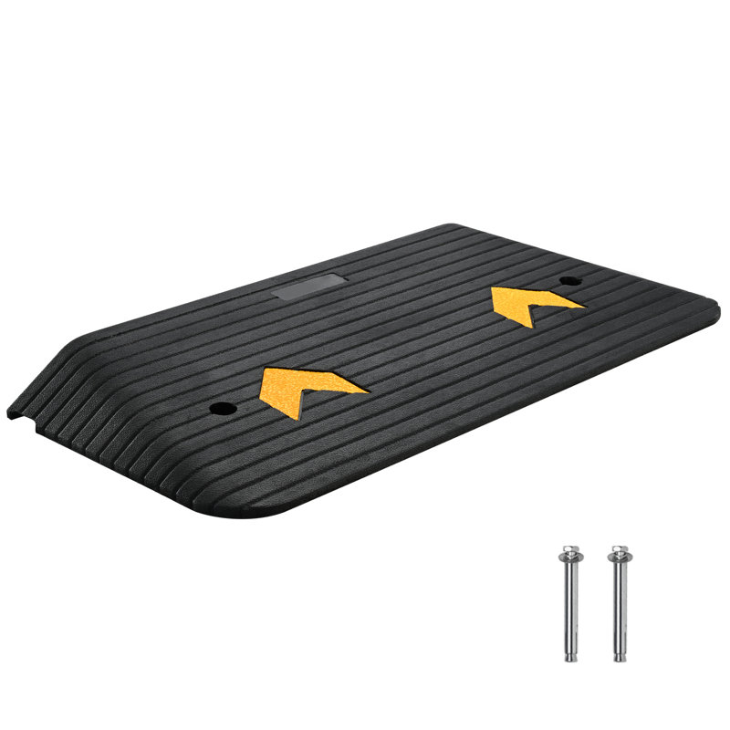 VEVOR Rubber Threshold Ramp, 3" H x 18" W x 35.5" L