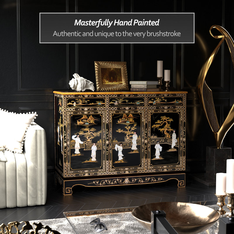 Black Lacquer Sideboard - Royal Ladies