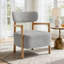 Chaise d'appoint 24,5 po Mid Century Boucle-468040141