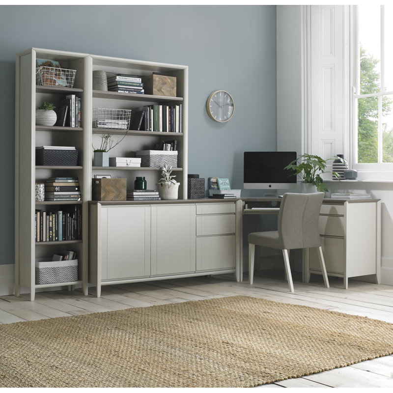 Izzie 199.9cm H Boat Bookcase, Grey