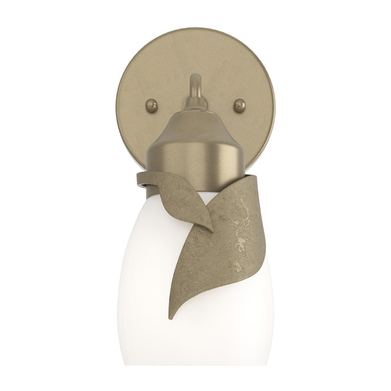 Lapas 1 - Light Dimmable Bath Sconce, Opal White, Soft Gold