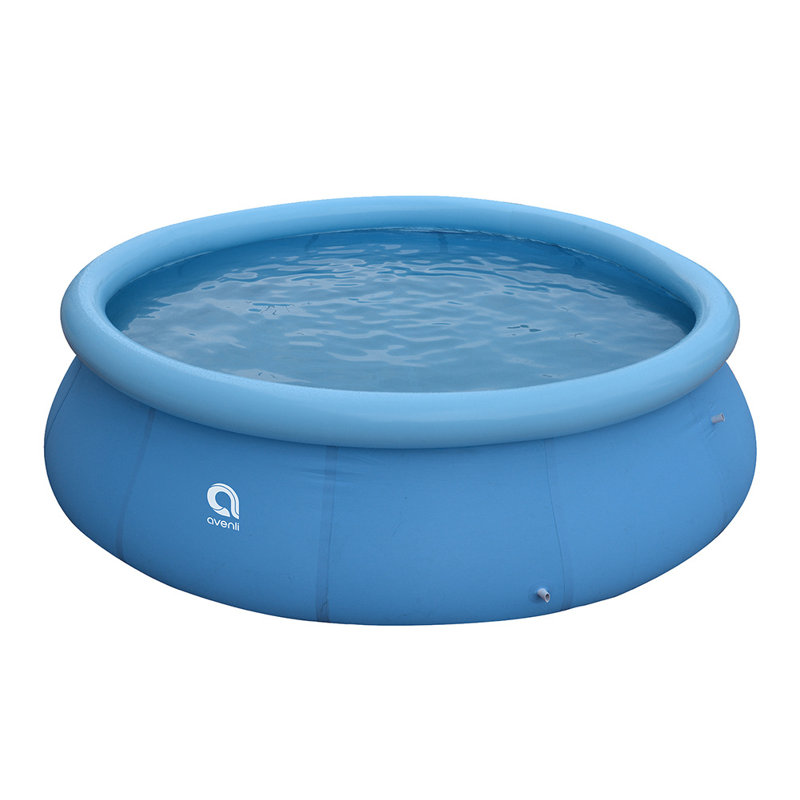 Plastic Round Inflatable Pool H x W x L, 63cm H x 240cm W x 240cm D