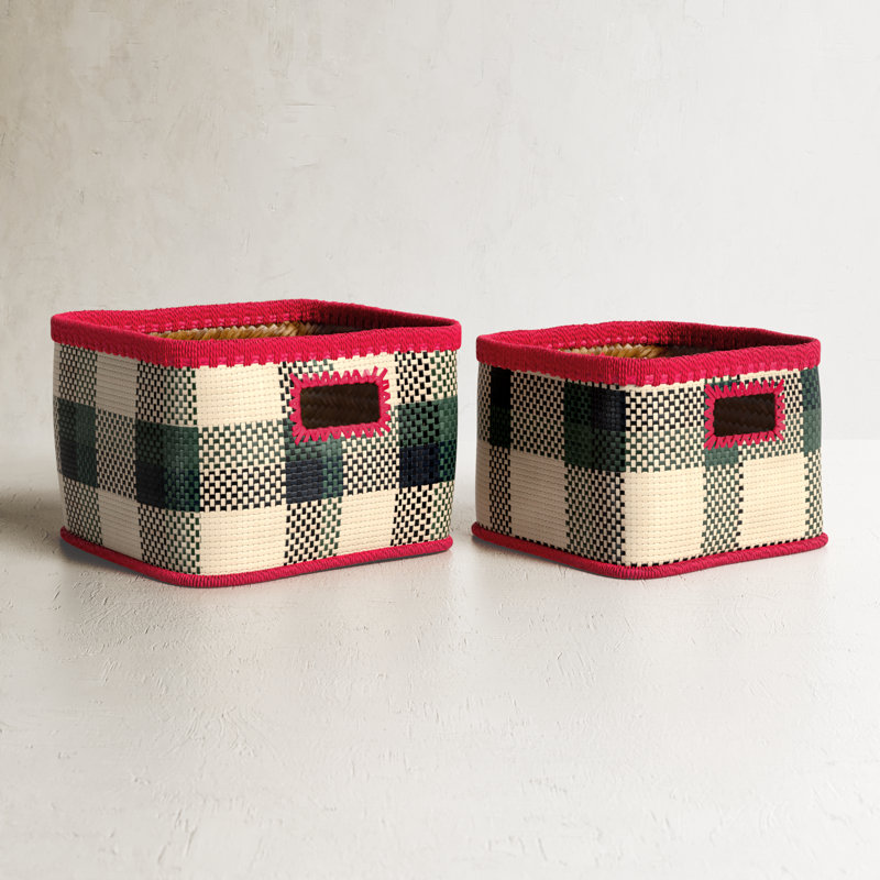 Seagrass Basket With Handles - Set of 2