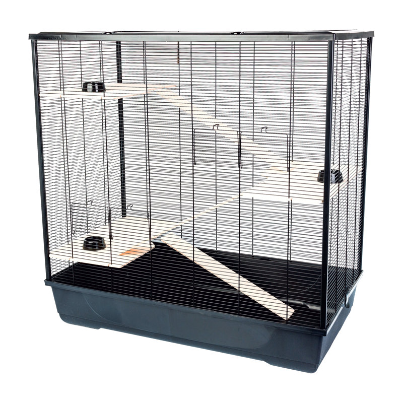 Van Buren Small Animal Cage, 100" H x 100" W 54" D, Black