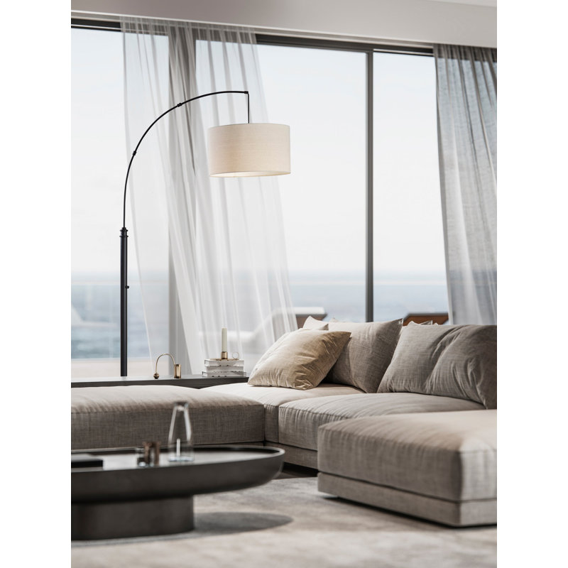 Finley 75.5'' Smart Enabled Floor Lamp, Black