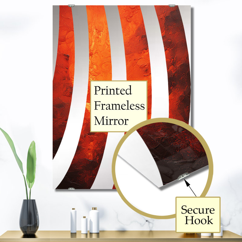 Godbolt - Grand miroir mural Tachisme MIR136263, 40 po x 30 po