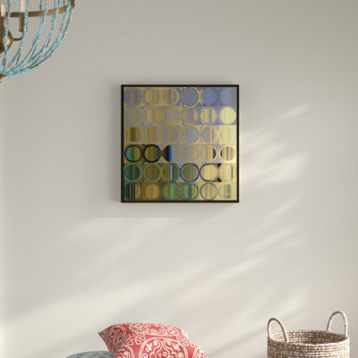 « cercles et carrés #50 », reproduction d’impression sur toile encadrée