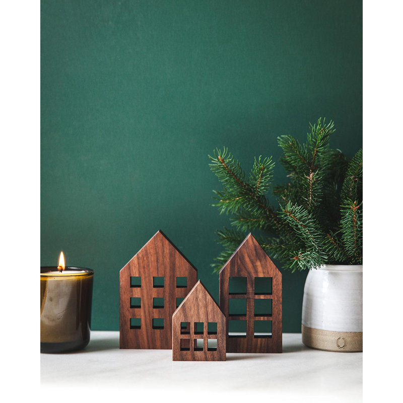 Crafted Wooden Houses - Walnut - Colonial