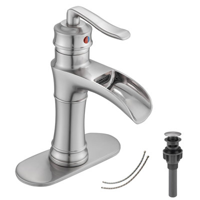 Single-handle Bathroom Faucet with Drain Assembly