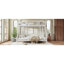 Lits peu encombrants, lit simple superposé au-dessus d'un grand lit en métal, chambre à coucher moderne-1361026661