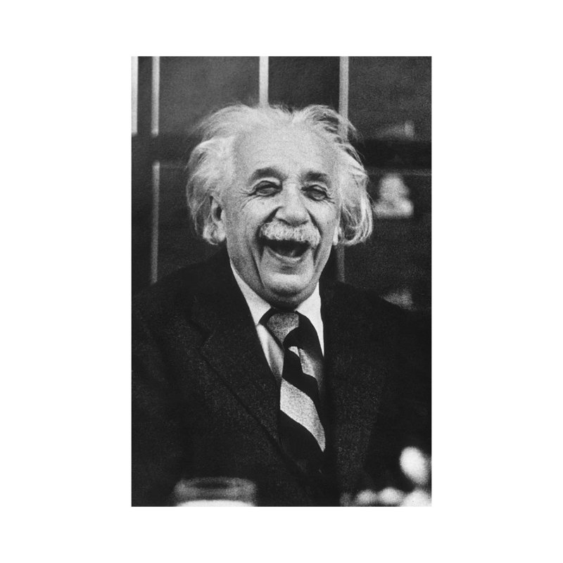 Albert Einstein At Princeton Luncheon New Jersey 1955 by Ruth Orkin - Wrapped Canvas Print, 30.48cm H x 20.32cm W x 1.91cm D