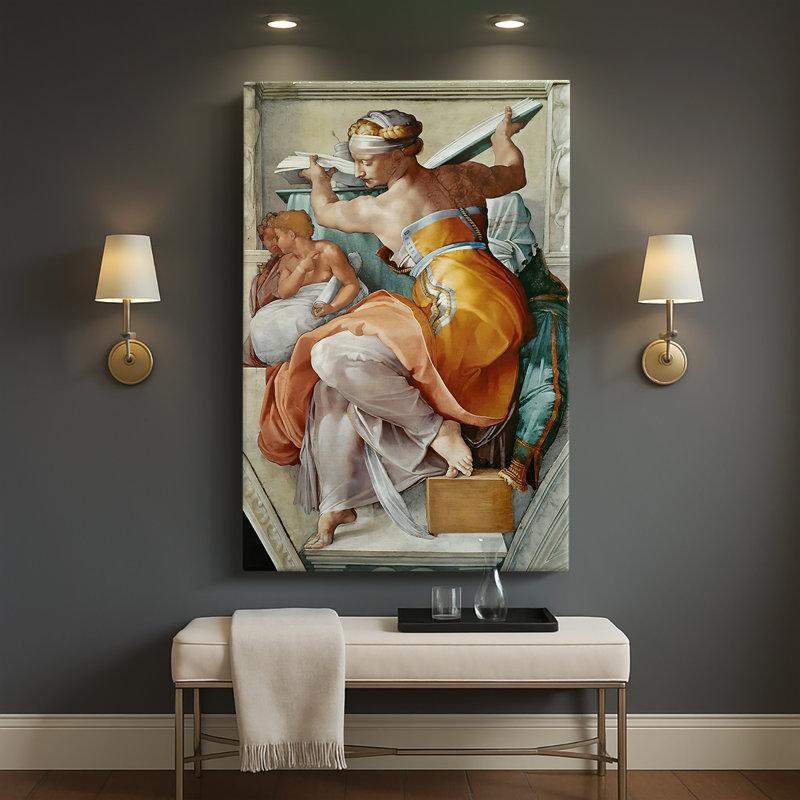 Sibylle libyen - toile tendue par Michelangelo, 32 x 48