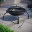 Abigaille Round Steel Smokeless Fire Pit-69597407