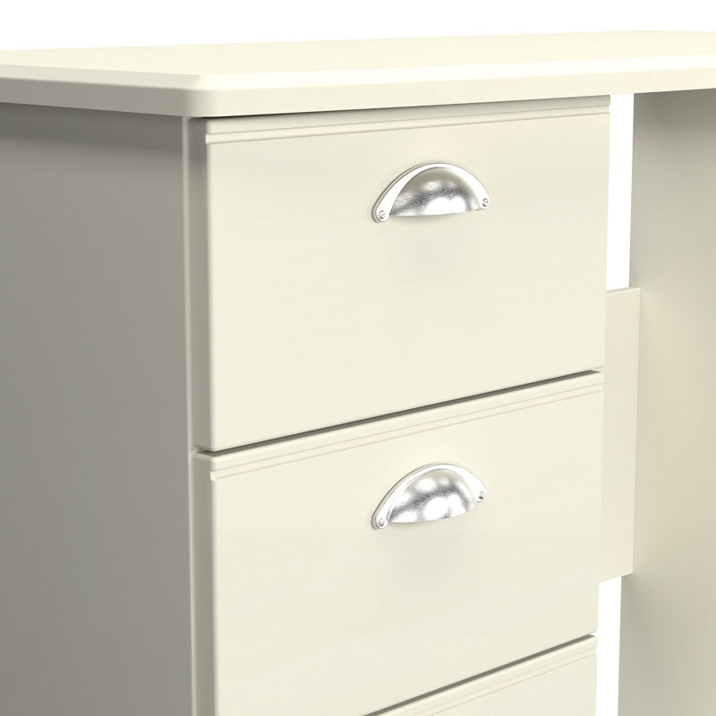 Conners 3 Drawer Vanity (Ready Assembled), Cream Ash