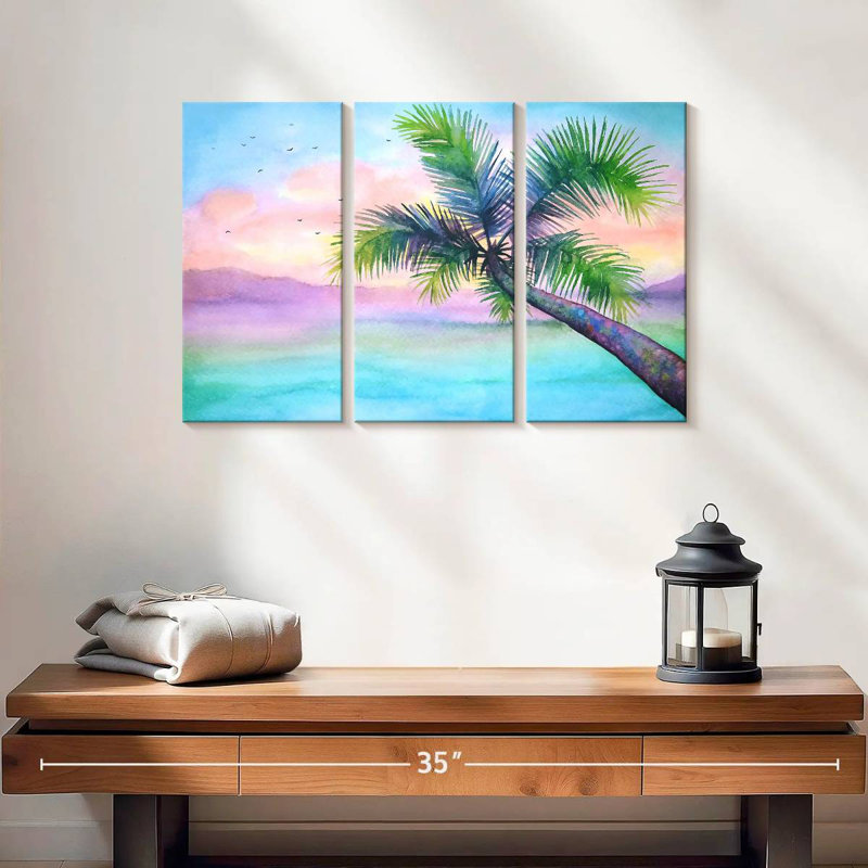 Palm Tree, 14" H x 23" W