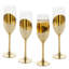 4 Piece Drinking Champagne Flutes Glasses Stemware