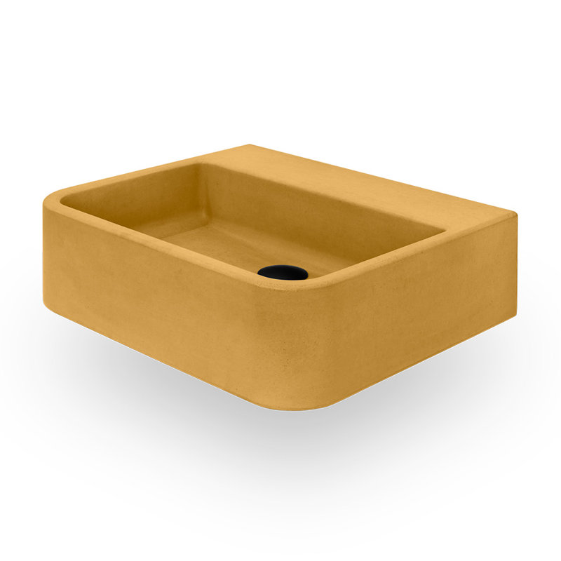 Newterra 22" Undermount/Wall/Vessel Bathroom Sink, Sun, No Holes